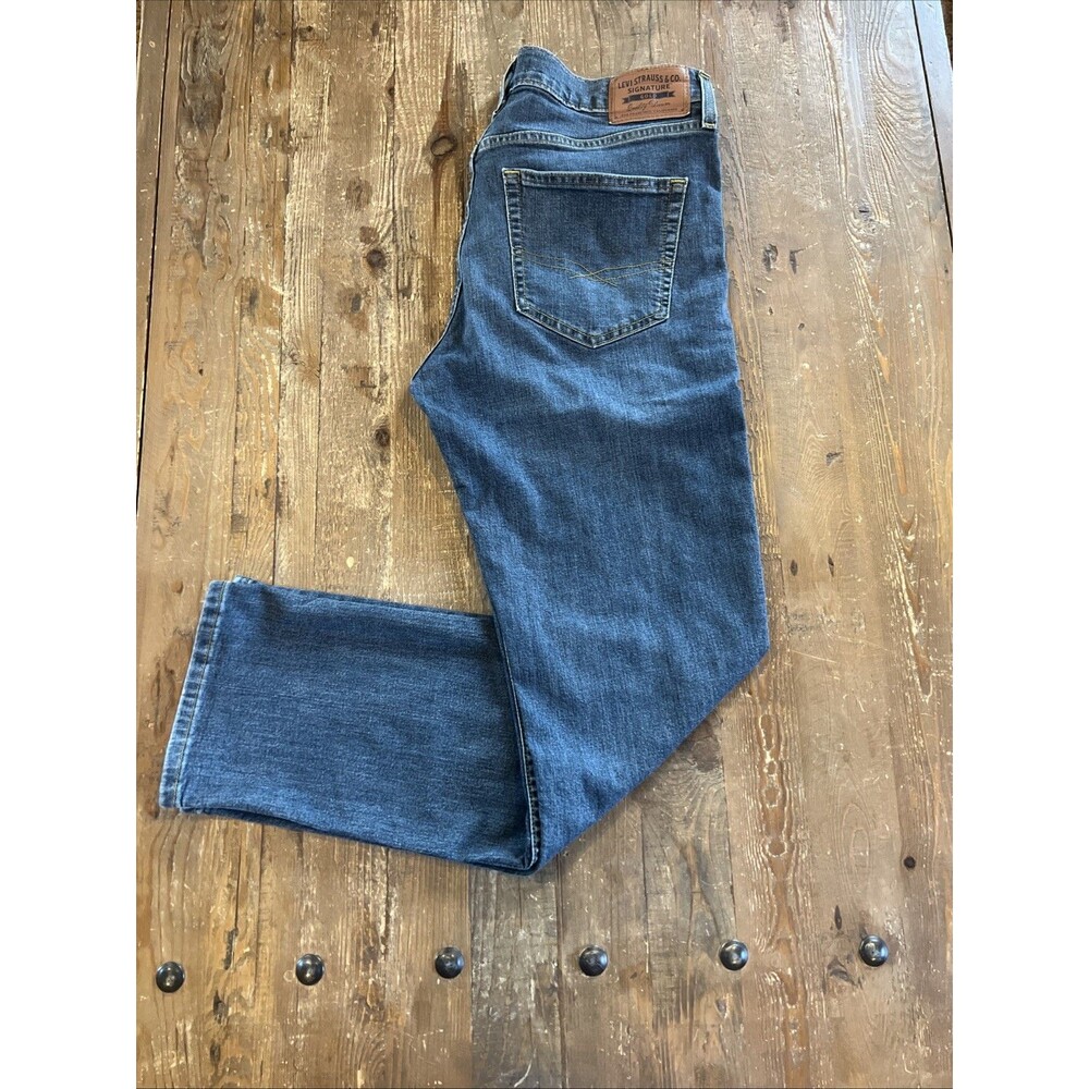 Signature by Levi Strauss & Co. Gold Label Men’s Straight Fit Jeans Denim 32x30